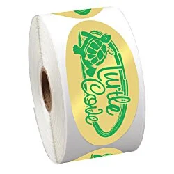 Sticker by the Roll - Oval - 1-3/4' x 3-5/8"