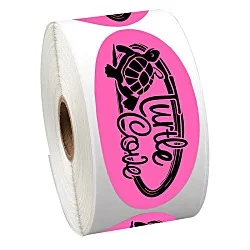 Sticker by the Roll - Oval - 1-3/4' x 3-5/8"