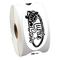 Sticker by the Roll - Oval - 1-3/4' x 3-5/8"