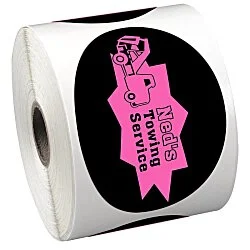 Sticker by the Roll - Oval - 2-5/8" x 3-3/4"