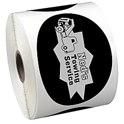 Sticker by the Roll - Oval - 2-5/8" x 3-3/4"