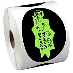 Sticker by the Roll - Oval - 2-5/8" x 3-3/4"