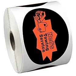 Sticker by the Roll - Oval - 2-5/8" x 3-3/4"