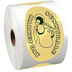 Sticker by the Roll - Oval - 2-1/2" x 4-1/4"