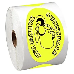 Sticker by the Roll - Oval - 2-1/2" x 4-1/4"