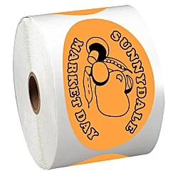 Sticker by the Roll - Oval - 2-1/2" x 4-1/4"