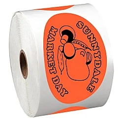 Sticker by the Roll - Oval - 2-1/2" x 4-1/4"