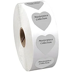 Sticker by the Roll - Heart - 1-3/16" x 1-1/8"