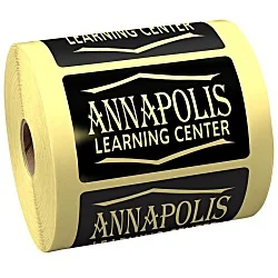 Lapel Sticker by the Roll - Rectangle - 3-1/2" x 2-3/16"