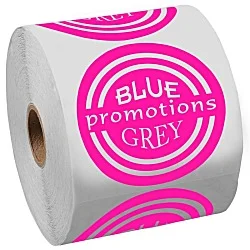 Lapel Sticker by the Roll - Circle - 2-3/4"