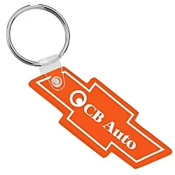 Chevy Bow Tie Soft Keychain - Translucent