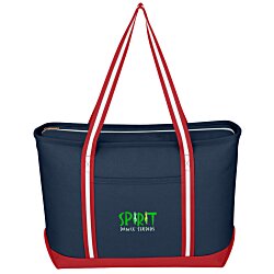 Large Cotton Canvas Admiral Tote - Embroidered