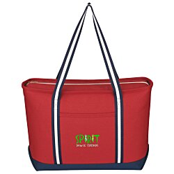 Large Cotton Canvas Admiral Tote - Embroidered