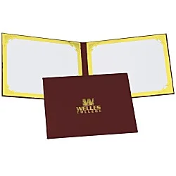 Double Award Folder - Foil Corners