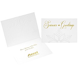 Embossed Snowflake Greeting Card