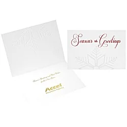 Embossed Snowflake Greeting Card