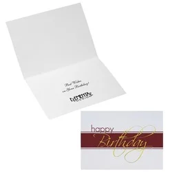Happy Birthday Stripe Greeting Card