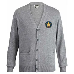 Acrylic V-Neck Cardigan with Pockets - Men's - 24 hr