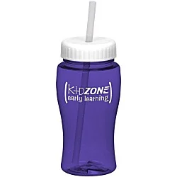 Poly-Pure Lite Bottle with Straw Lid - 18 oz.