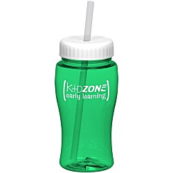 Poly-Pure Lite Bottle with Straw Lid - 18 oz.