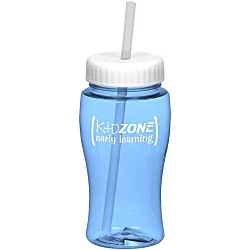 Poly-Pure Lite Bottle with Straw Lid - 18 oz.