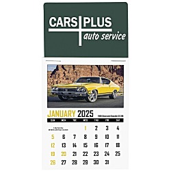 Muscle Car Stick Up Calendar - Rectangle