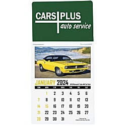 Muscle Car Stick Up Calendar - Rectangle