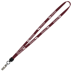 Lanyard - 5/8" - 32" - Snap with Metal Bulldog Clip