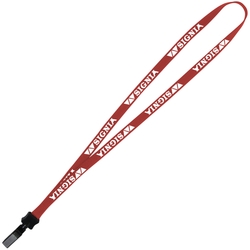 Lanyard - 5/8" - 32" - Plastic Bulldog Clip - 24 hr