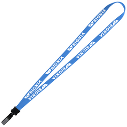 Lanyard - 5/8" - 34" - Plastic Bulldog Clip