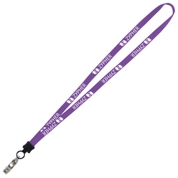 Lanyard - 5/8" - 34" - Snap with Metal Bulldog Clip