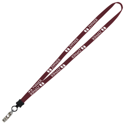 Lanyard - 5/8" - 34" - Snap with Metal Bulldog Clip