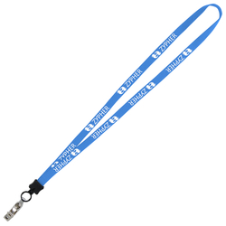 Lanyard - 5/8" - 34" - Snap with Metal Bulldog Clip