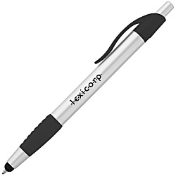 Simplistic Stylus Grip Pen - Silver - 24 hr
