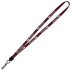 Lanyard - 5/8" - 36" - Snap with Metal Bulldog Clip