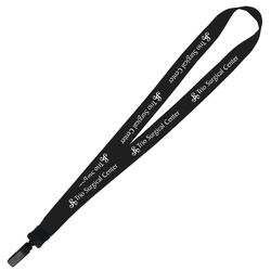 Big Lanyard - 7/8" - 36" - Plastic Bulldog Clip - 24 hr