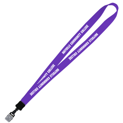 Big Lanyard - 7/8" - 34" - Large Metal Bulldog Clip