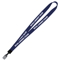 Big Lanyard - 7/8" - 34" - Large Metal Bulldog Clip