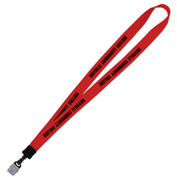 Big Lanyard - 7/8" - 36" - Large Metal Bulldog Clip