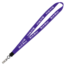 Big Lanyard - 7/8" - 34" - Snap with Metal Bulldog Clip