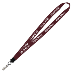 Big Lanyard - 7/8" - 34" - Snap with Metal Bulldog Clip