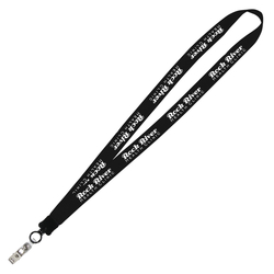 Big Lanyard - 7/8" - 32" - Snap with Metal Bulldog Clip - 24 hr