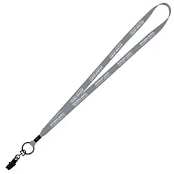 Economy Lanyard - 1/2" - Metal Bulldog Clip
