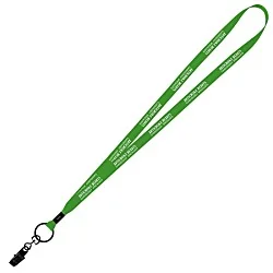 Economy Lanyard - 1/2" - Metal Bulldog Clip