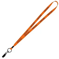 Economy Lanyard - 1/2" - Metal Bulldog Clip