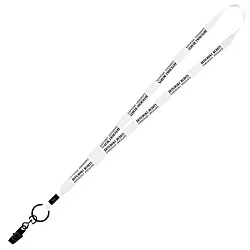 Economy Lanyard - 1/2" - Metal Bulldog Clip