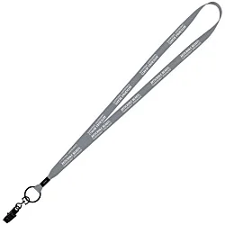 Economy Lanyard - 1/2" - Metal Bulldog Clip - 24 hr