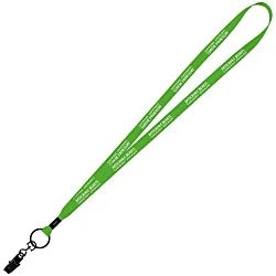 Economy Lanyard - 1/2" - Metal Bulldog Clip - 24 hr