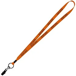 Economy Lanyard - 1/2" - Metal Bulldog Clip - 24 hr