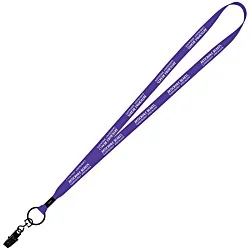 Economy Lanyard - 1/2" - Metal Bulldog Clip - 24 hr